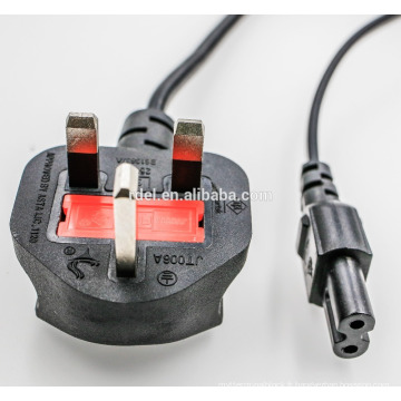 Cordon d&#39;alimentation UK Plug to Figure 8 Câble d&#39;alimentation en plomb